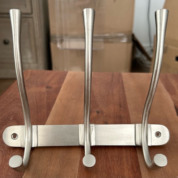 Anthropologie Quinn Hook Rack in Brushed Silver - Picture 2 of 6